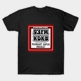 KDKB 93 FM Phoenix Arizona Midnight Movies 1980s T-Shirt